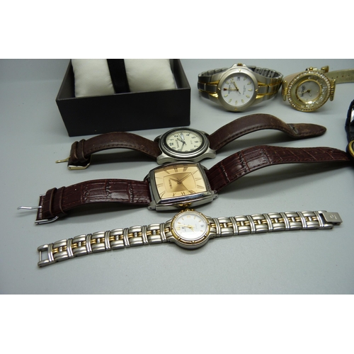 912 - Wristwatches including Solvil et Titus, Rotary mechanical, Pierre Cardin, etc.