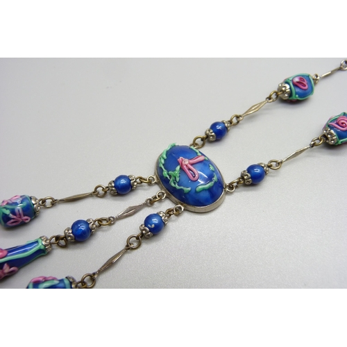 971 - A vintage Venetian glass necklace