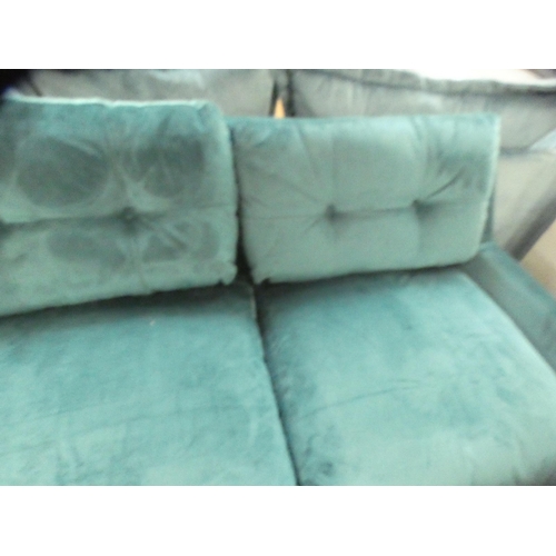 1479 - A champagne Chesterfield love seat