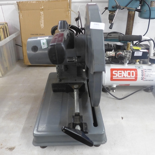 2001 - A Ferm AM-255 chopsaw with 4 stone cutting blades and 4 Makita metal cutting discs