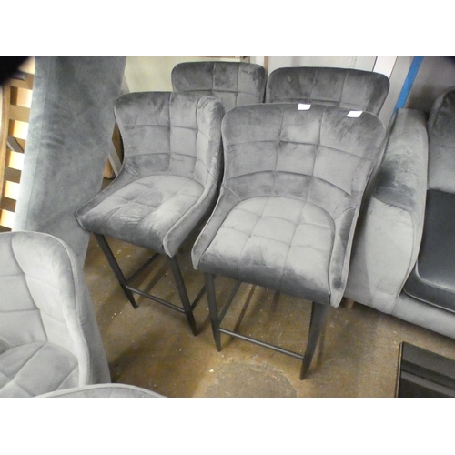 1514 - A set of four swivel dining chairs  * This lot is subject to VAT