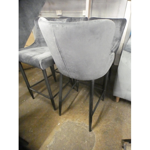 1514 - A set of four swivel dining chairs  * This lot is subject to VAT