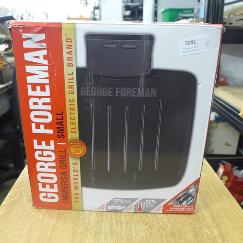 2091 - A George Foreman grill - unused