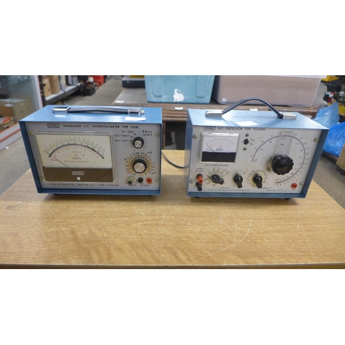 2147 - A Levell transistor AC microvoltmeter (type TM38) and an oscillator (type TG200DM)