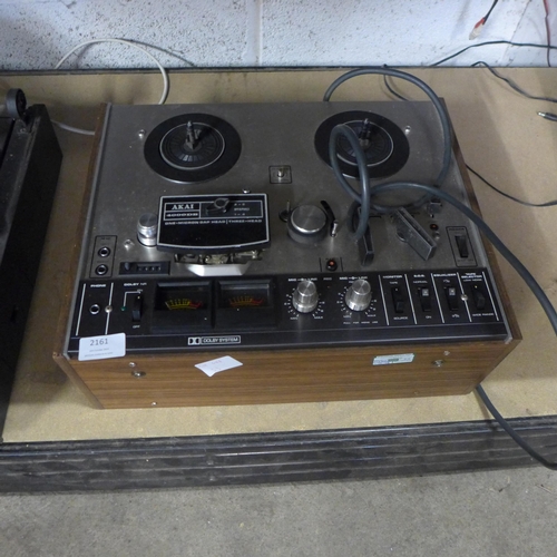 2161 - Akai reel to reel 4000DB and an FG Servo motor automatic turntable