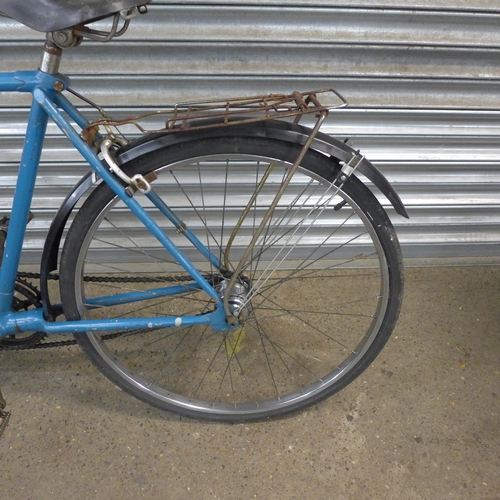 2222 - A vintage tandem bicycle with two Wrights saddles - Police repossession