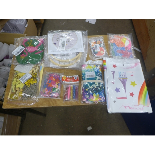 2452 - A quantity of embroidery and craft items