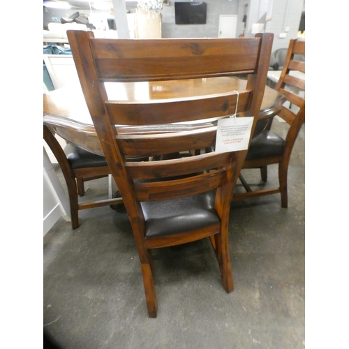 1487 - A Willis and Gambier walnut dining table and a set of four chairs