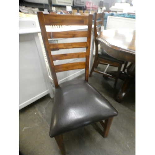 1487 - A Willis and Gambier walnut dining table and a set of four chairs