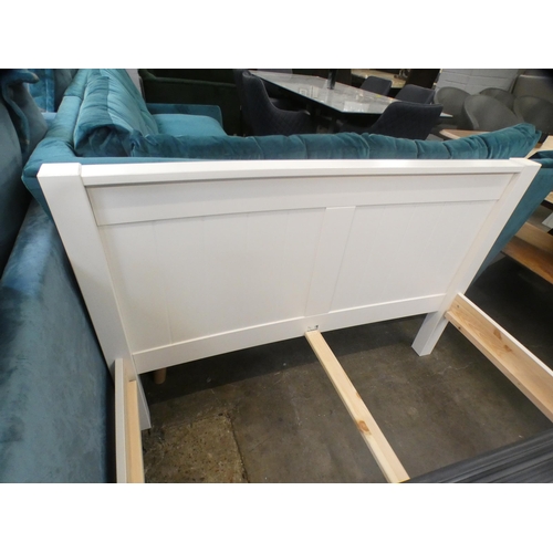 1489 - A white ¾ bed frame * this lot is subject to VAT