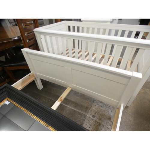 1489 - A white ¾ bed frame * this lot is subject to VAT