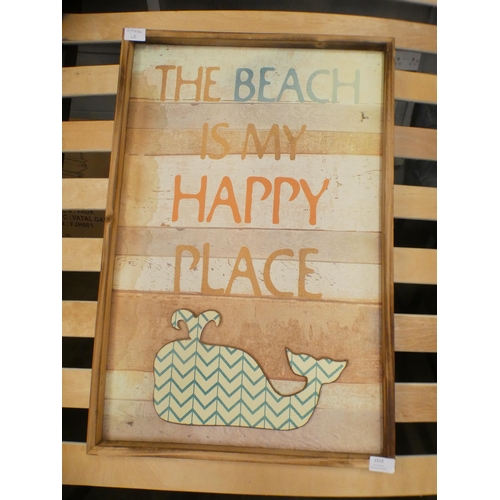 1519 - A beach themed wall art panel