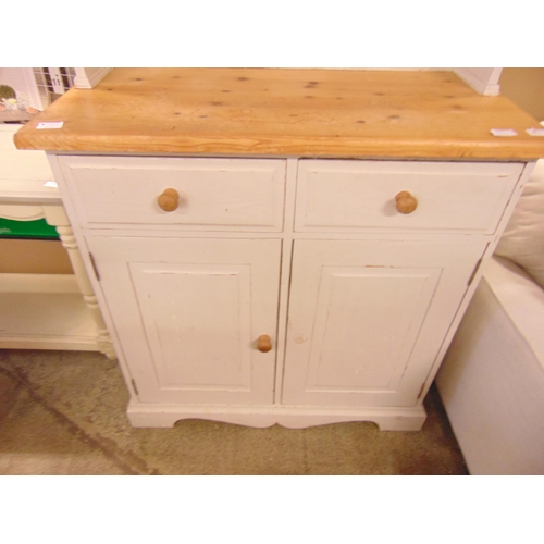 1574 - A painted pine kitchen dresser