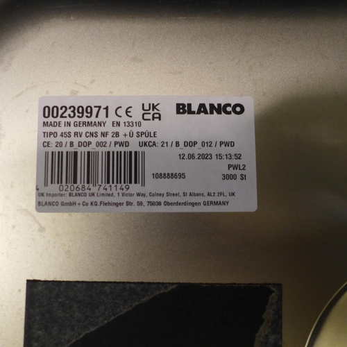 3168 - Blanco 1.0 Sink With Drainer, original RRP £120 inc. VAT  (413-119)   * This lot is subject to vat