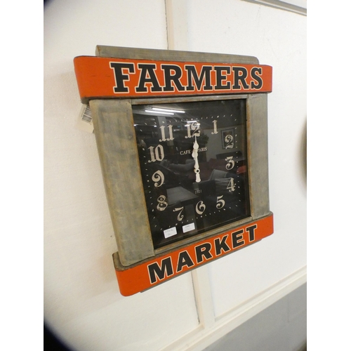 1366 - A 'Farmers Market' wall clock