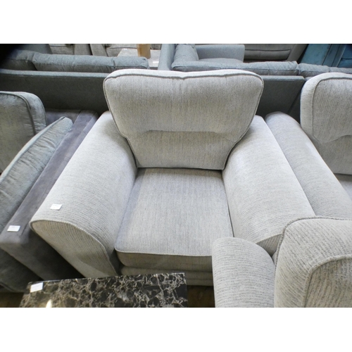 1448 - A Dahlia grey upholstered two seater sofa and two chairs