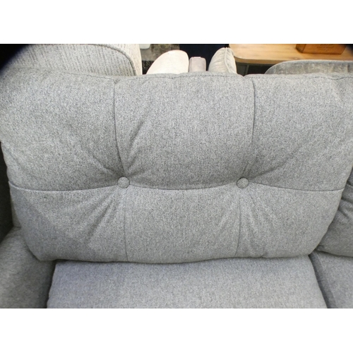 1461 - A grey upholstered corner sofa