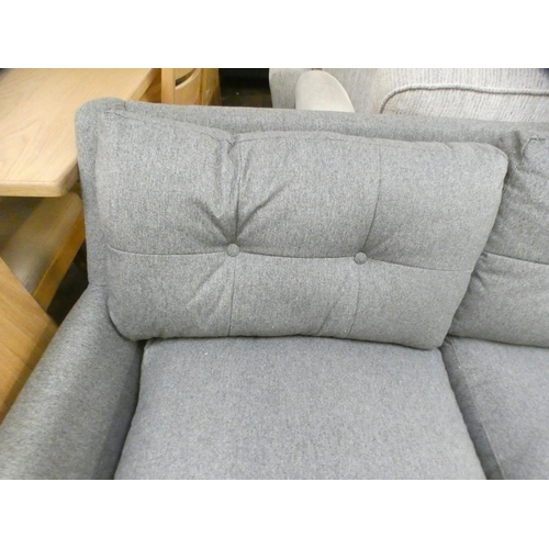 1462 - A grey upholstered corner sofa