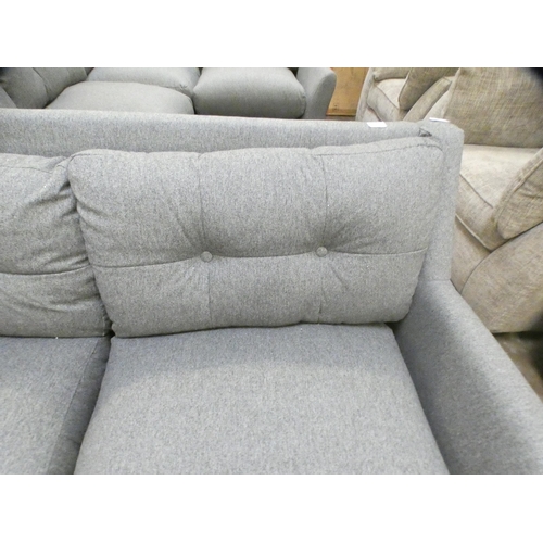 1462 - A grey upholstered corner sofa