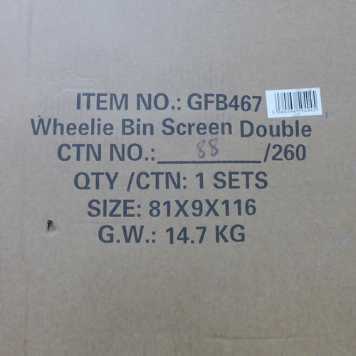 2269 - Wheelie bin double screens/garden screens