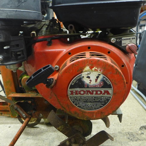 2284 - A Honda gx340max 11.0hp petrol tiller/rotavator