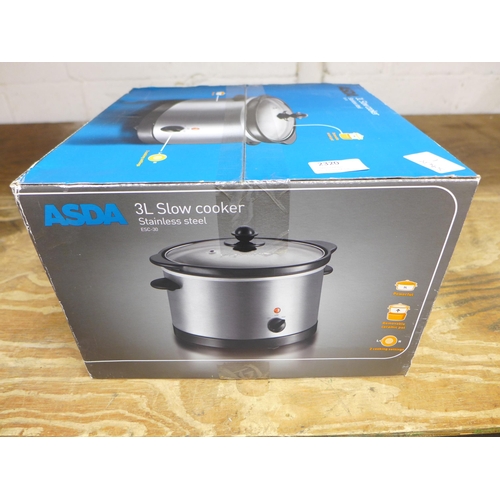 2320 - An Asda 3l slow cooker