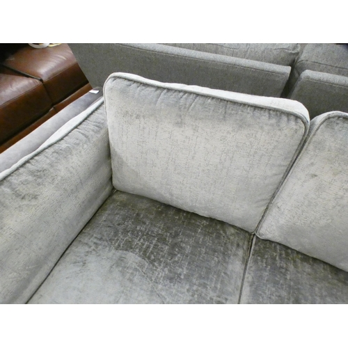 1451 - Two tone grey two seater sofa