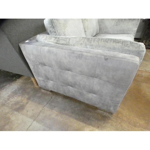 1451 - Two tone grey two seater sofa