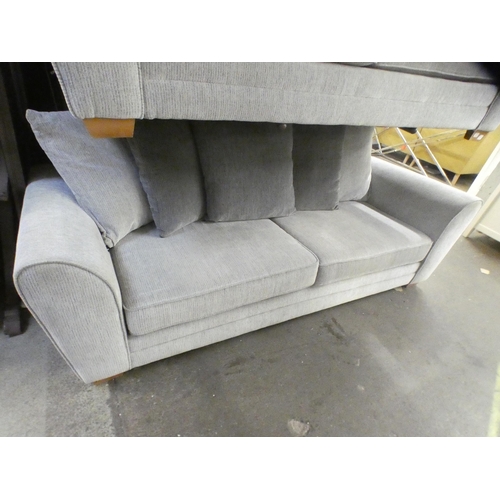 1546 - Two slate grey three and two seater Dahlia sofas