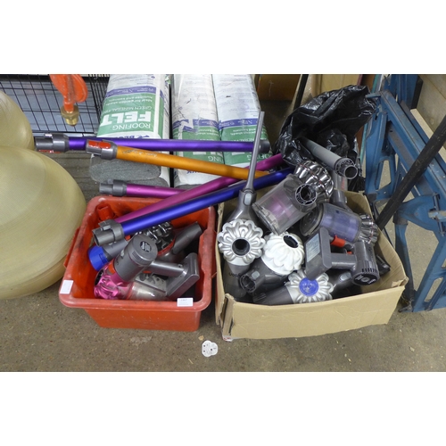 2367 - Two boxes of assorted Dyson vacuum parts