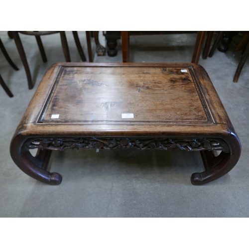 126 - A 19th Century Chinese padouk wood opium table