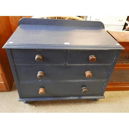 131 - A Victorian painted pine chest of drawers