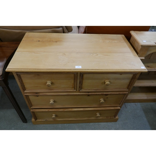 142 - A pine chest of drawers