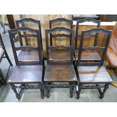 152 - A set of six 19th Century French provincial chairs