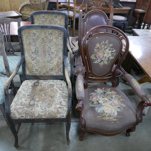 158 - Six assorted 19th Century chairs