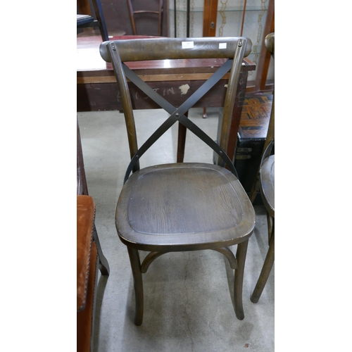 162 - A pair of beech bentwood chairs