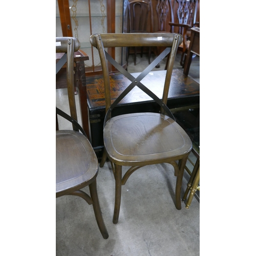 162 - A pair of beech bentwood chairs