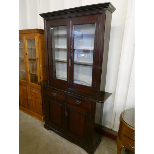 205 - An Edward VII walnut bookcase