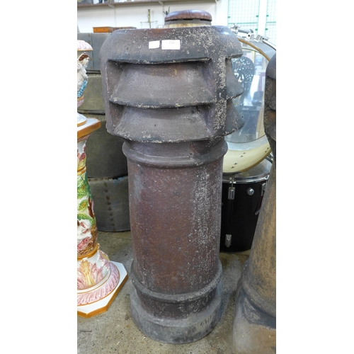 216 - A Victorian salt glazed terracotta chimney-pot