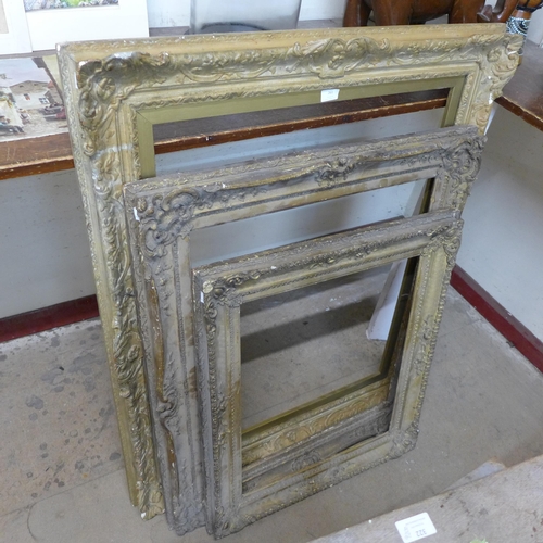 261 - Three 19th Century gilt picture frames