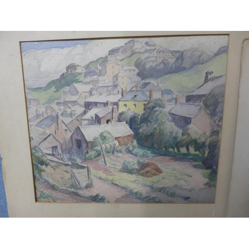 269 - Cornish School, two views of St. Ives, watercolours, both unframed