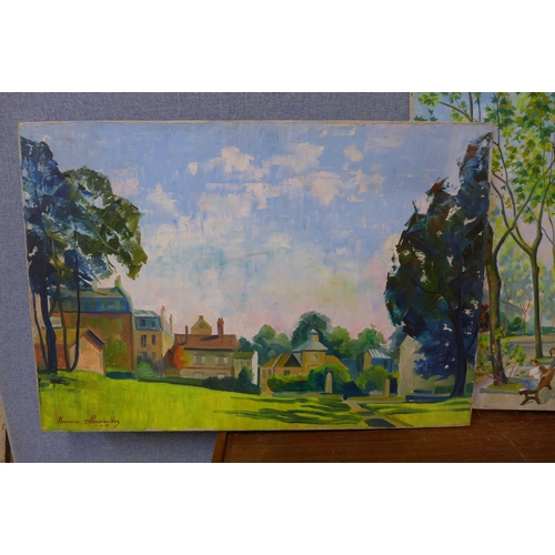 272 - Two Eastern European School landscapes, unframed