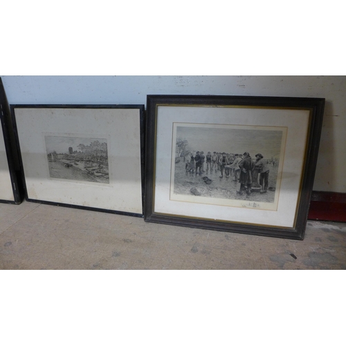 274 - Three assorted 19th Century engravings