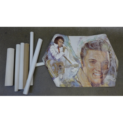 275A - Elvis Presley posters and 'The Bobber' dowsing tool