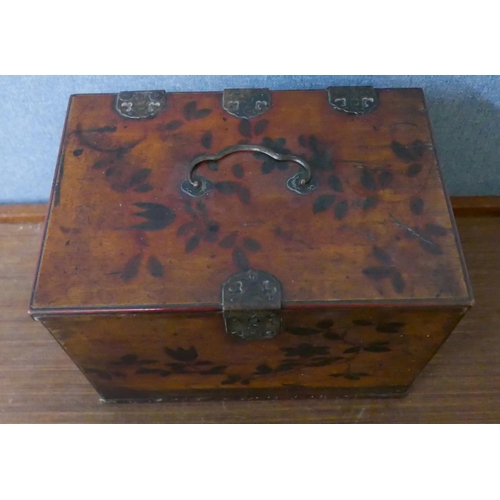 288 - A Japanese inlaid wooden table top kodansu cabinet