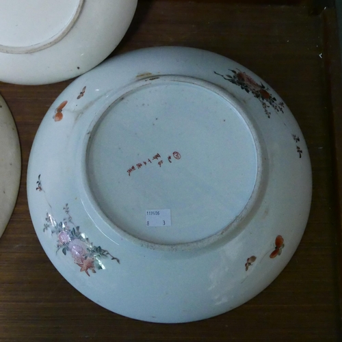 293 - Three Japanese Satsuma porcelain dishes