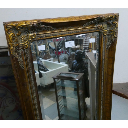 323 - A French style gilt framed mirror