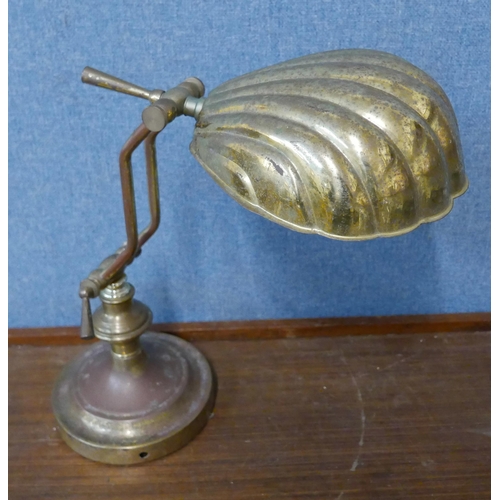 333 - A brass anglepoise desk lamp