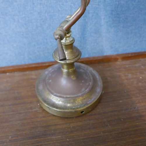 333 - A brass anglepoise desk lamp