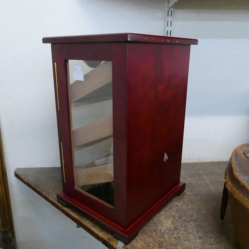 343A - A humidor cigar cabinet, with approx. forty-one cigars